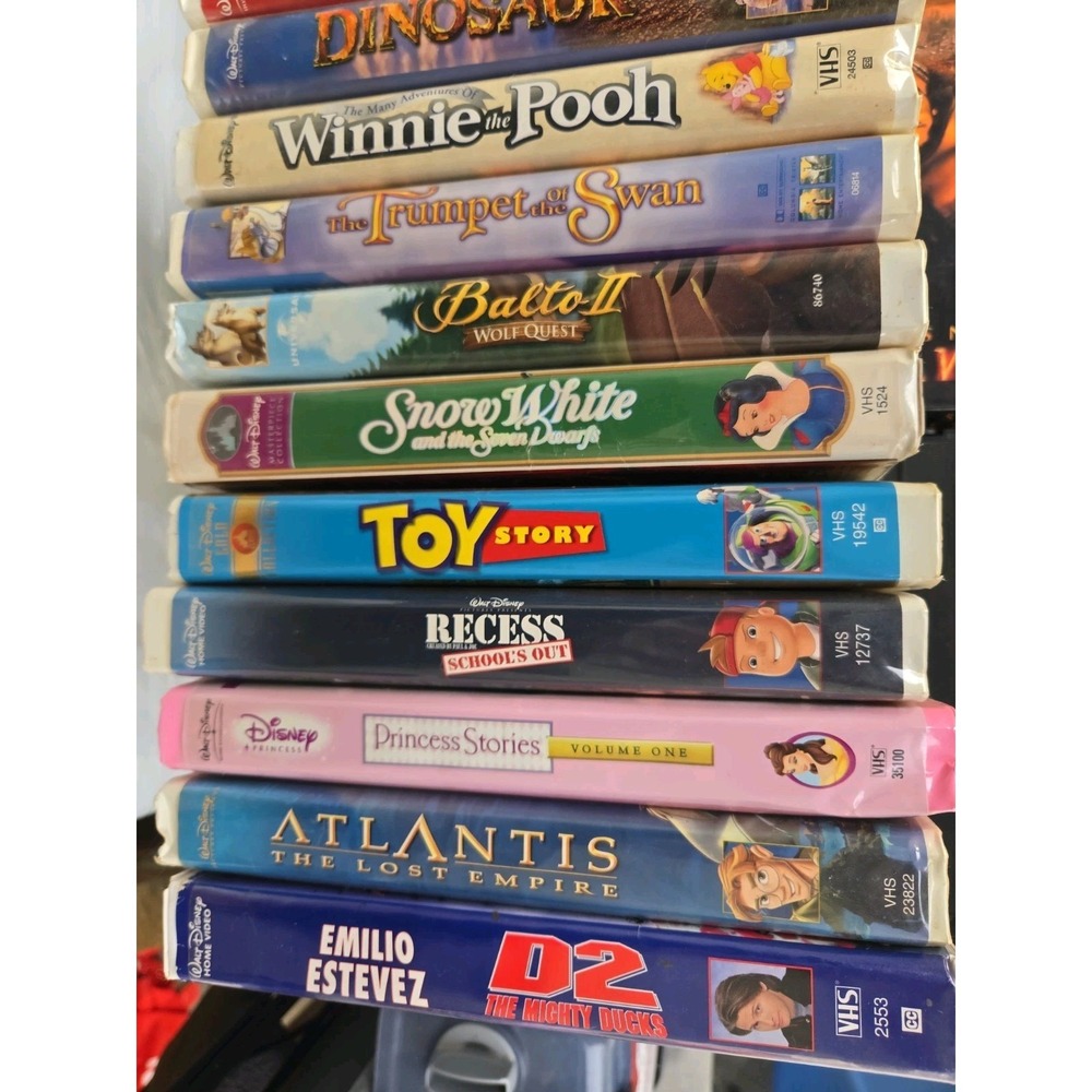 DISNEY And Others, Lot Of 15 VHS movies: Toy Story, Princess Stories, Etc